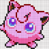 Pokémon : agrandissez vos familles en perles Hama rondoudou-pokemon-perles-hama-repasser-grille-gratuite