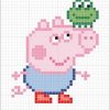Peppa Pig : la famille cochon en perles Hama peppa-pig-georges-dinosaure-perles-a-repasser-hama
