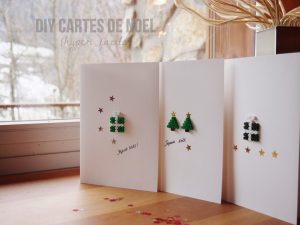 Cartes cadeaux noel perles hama diy