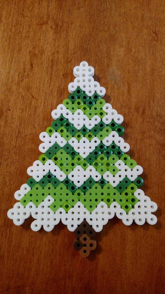 Sapin noel perles repasser hama