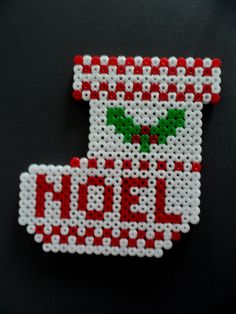 Bottes de noel perles a repasser hama