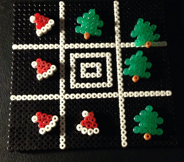 Morpions noel sapin perler beads perles a repasser hama