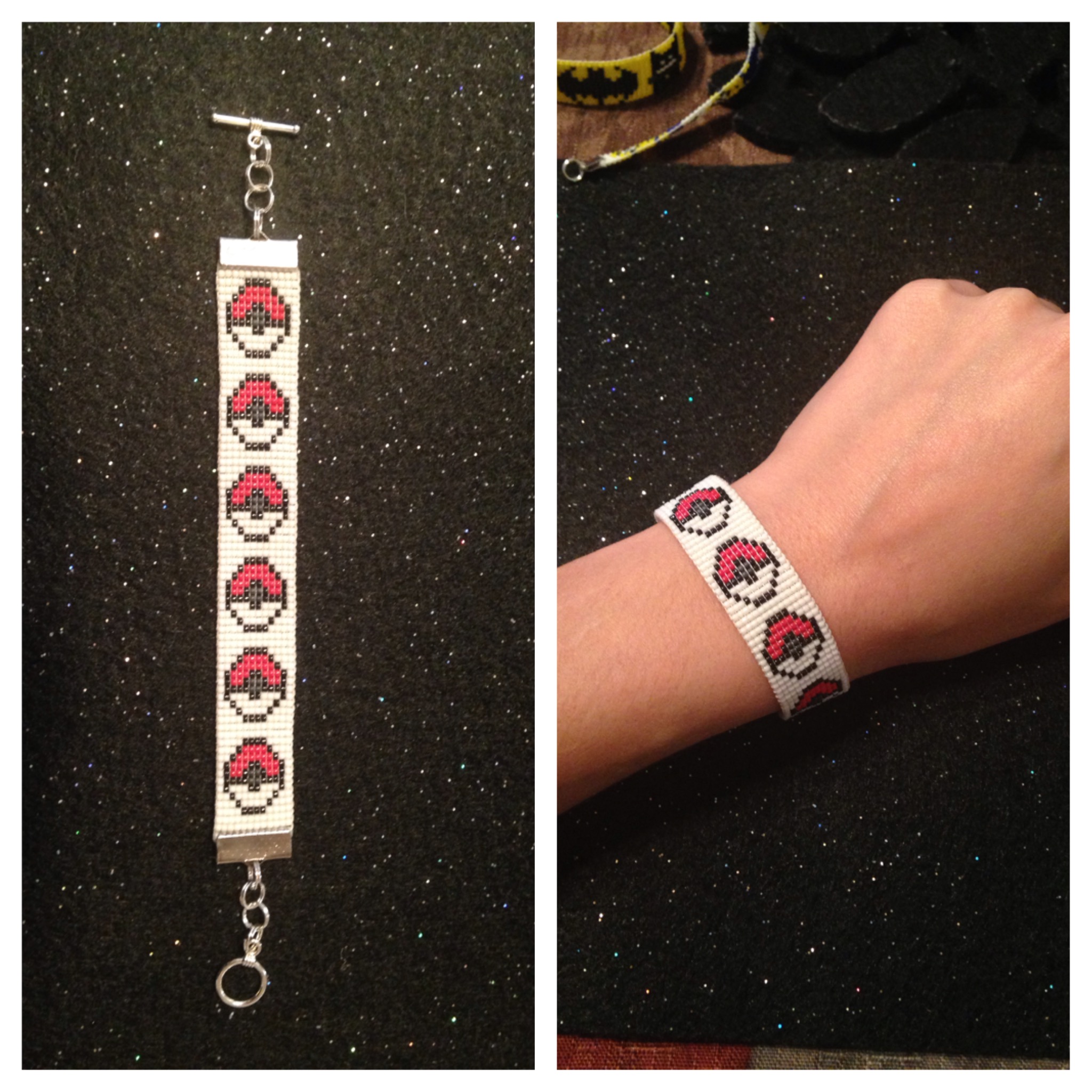 Bracelets miyuki perles pokéball