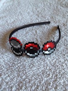 Serre tete pokéball perles hama beads