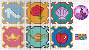 Sous verre disney perles hama