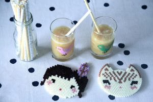 Sous verre perles hama kawaii