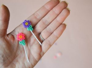 Barrettes perles hama