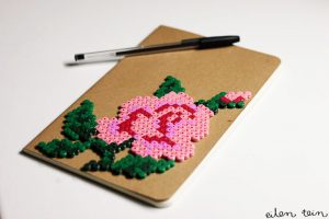 Hama facon crochet bloc note