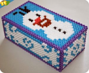 Boite perles hama reine neige