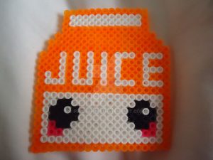Brique de jus d’orange dinette en perle hama