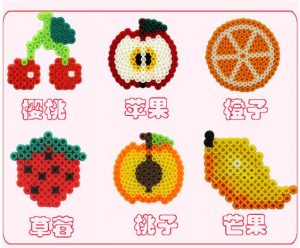 Dinette fruits diy perles hama