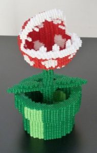 Hama perles 3D piranhas mario bros plante carnivore