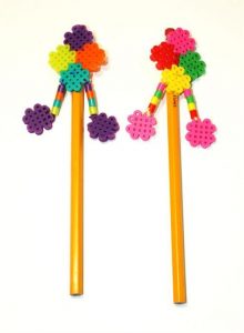 Ornement crayon perles hama diy