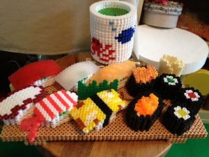Sushi en perles hama dinette