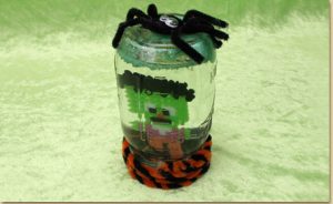 Boule de neige halloween frankeinstein perles hama