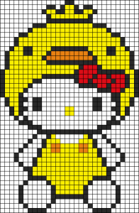 Hello kitty canard perles hama