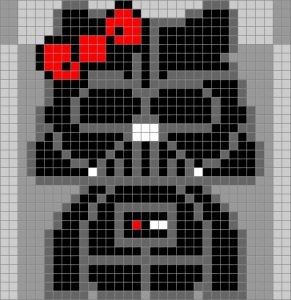 Hello kitty dark vador starwars perles hama