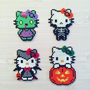Hello kitty halloween perles hama