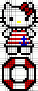 Hello kitty marin perles hama