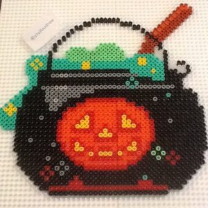Potion halloween perles a repasser hama citrouille