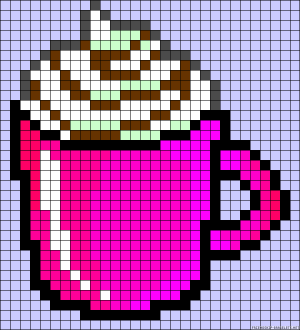 Tasse cappucino dinette perles a repasser hama