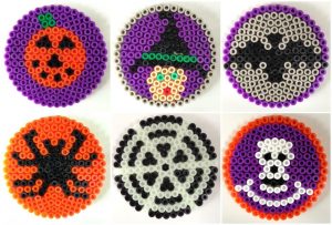 Halloween hama perles sous verres3