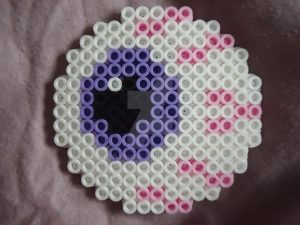 Oeil sang halloween perles hama