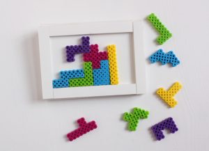 Perles hama tetris jeux diy repasser