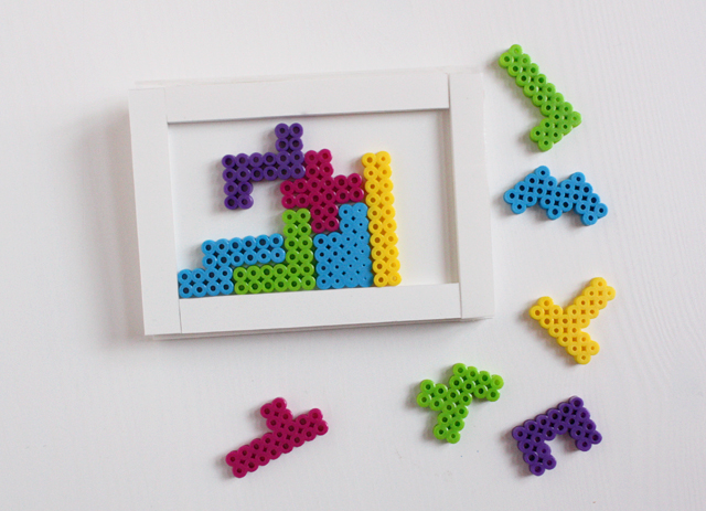 Perles hama tetris jeux diy repasser