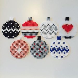 Boules noel perles hama repasser