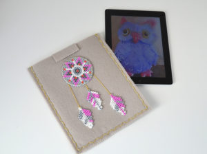 Housse ipad perles hama repasser diy