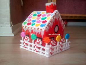 Maison pere noel perles hama repasser