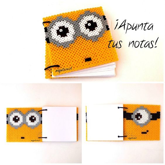 Minion carnet hama perles repasser