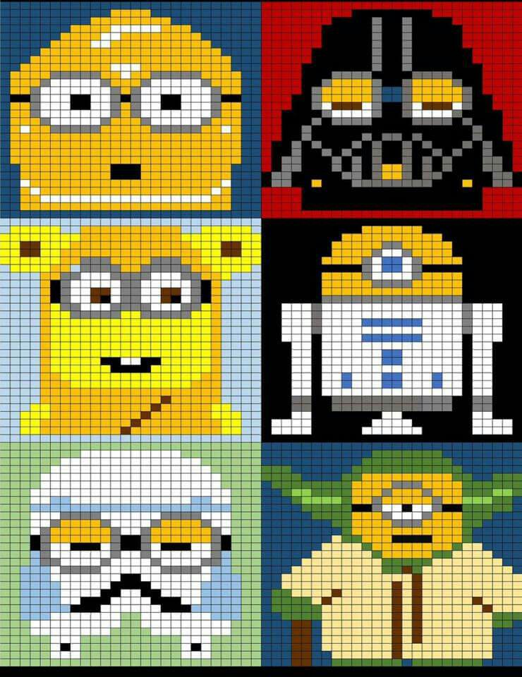 Minion star wars perles repasser hama