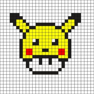Champignon mario pikachu pokemon perles hama repasser