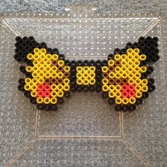 Noeud papillon pikchu pokemon hama perles repasser