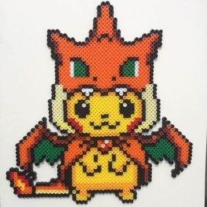 Pikachu dragon pokemon perles repasser hama