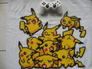 Pikachu invasion empiler pokemon perles hama