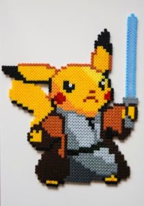 Pikachu obi wan star wars hama perles repasser