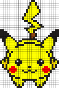 Pikachu perles hama repasser polemon