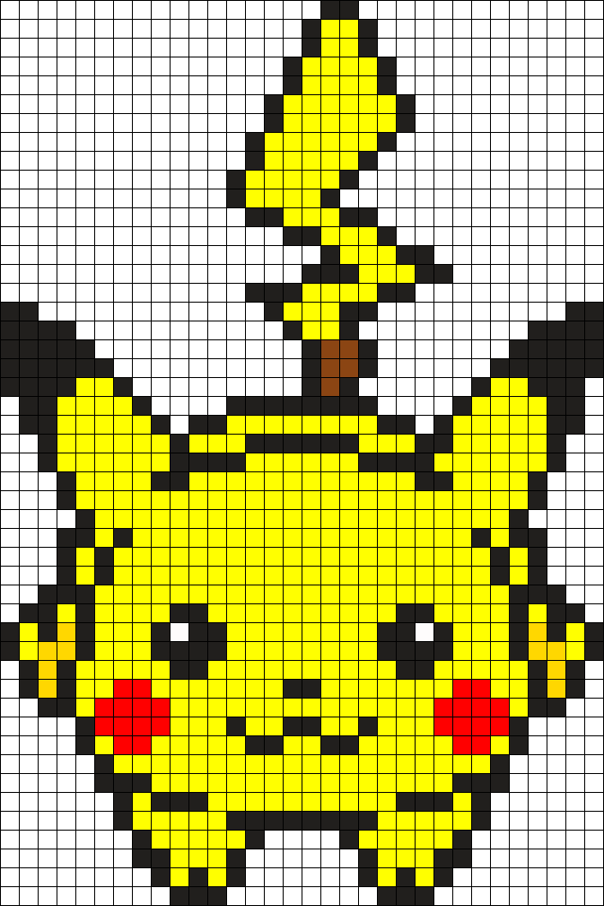 Pikachu perles hama repasser polemon