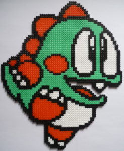 Bubble bobble bub nintendo perles hama repasser