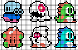 Bubble bobble perles hama repasser