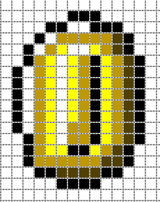 Schema argent mario bros perles hama repasser gratuit