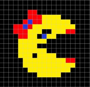 Pacman perles hama repasser grille gratuite