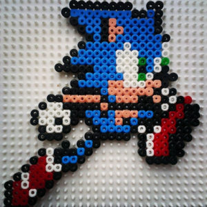 Sonic run game perles hama repasser
