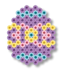 Hama perles repasser oeufs paques