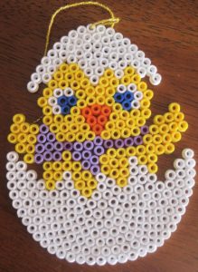 Oeufs poussin perles hama repasser
