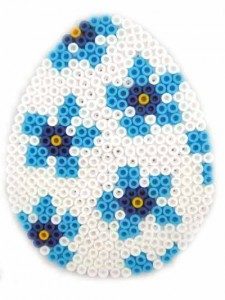 Paques oeufs perles repasser hama modeles