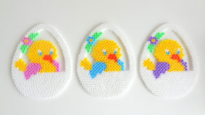 Perles hama paques easter poussin repasser